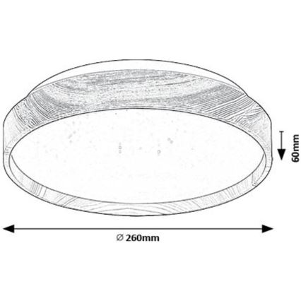 Rabalux - LED Laevalgusti LED/12W/230V 3000K d. 26 cm